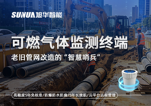 老旧管网改造的“智慧哨兵”：可燃气体监测终端如何重塑地下安全防线